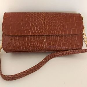 1990's Claiborne Mock Croc purse